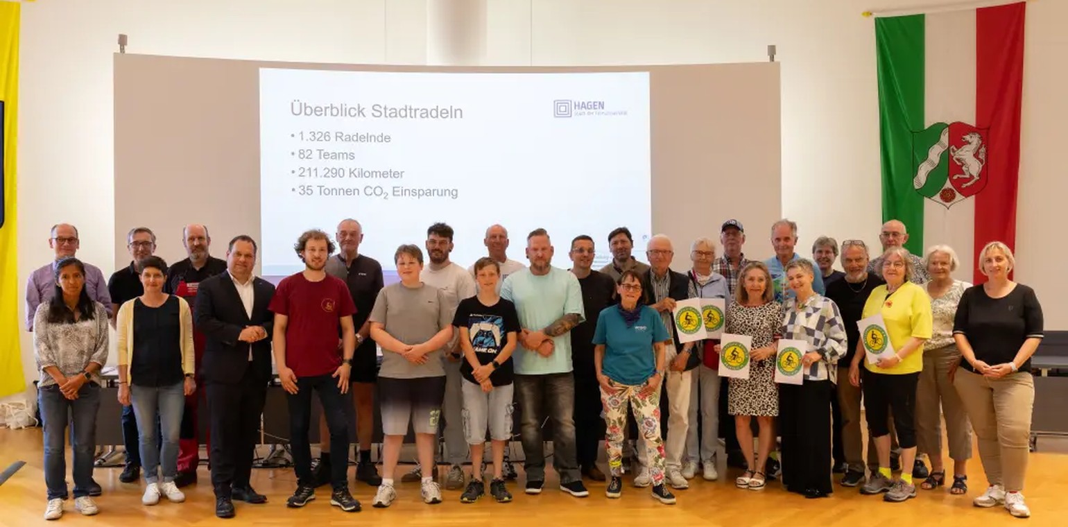 Hagen erreicht neuen Rekord bei STADTRADELN und meldet mehr als 211.000 Kilometer