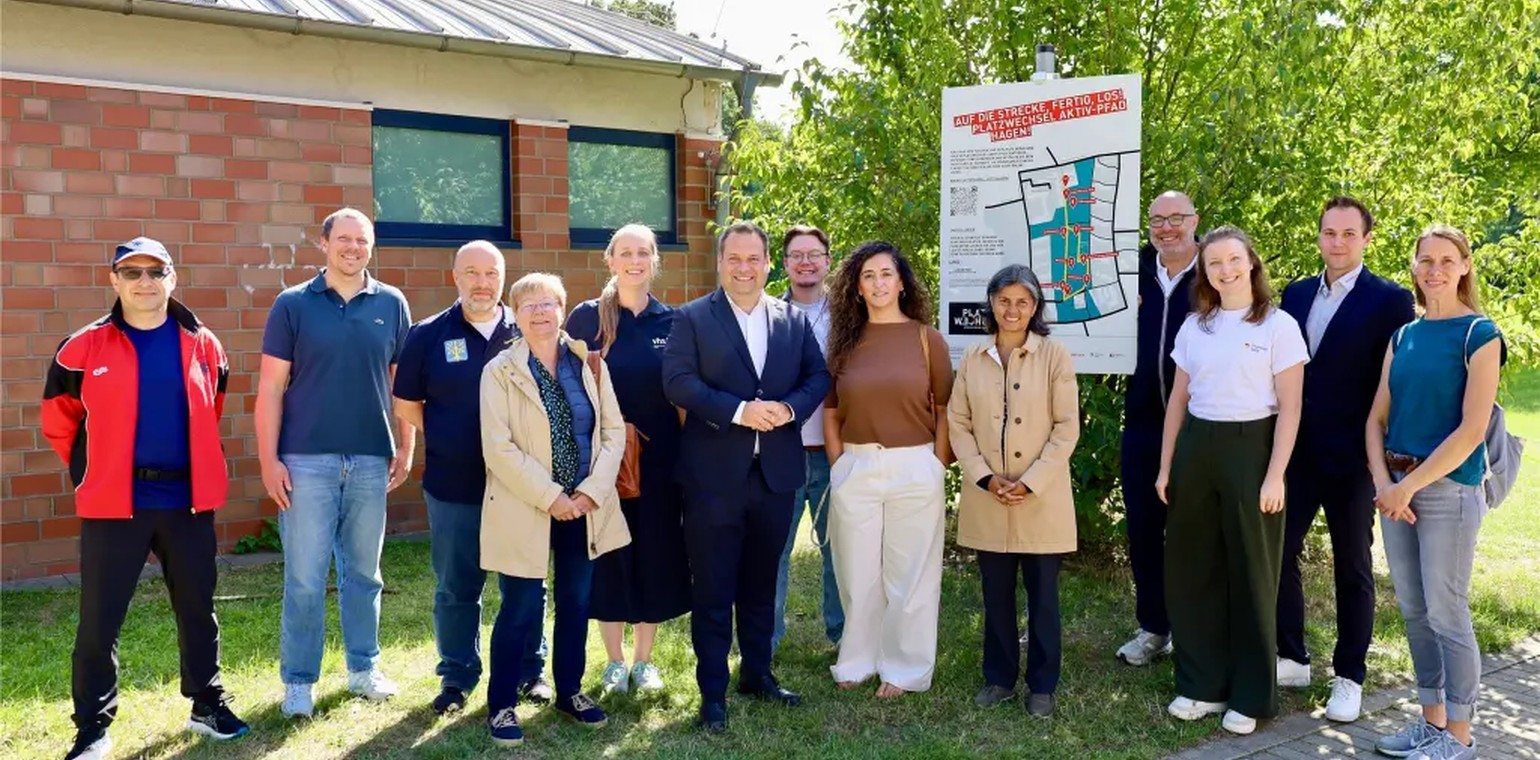 Neuer Bewegungsparcours im Fritz-Steinhoff-Park: 650 Meter AKTIV-Pfad für Hagen eröffnet
