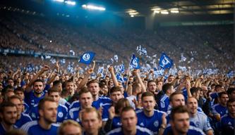 Tausende Schalke-Fans unterstützen ihr Team in Fürth mit einer Choreo im Gästeblock